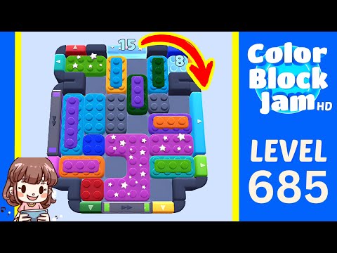 Color Block Jam Level 685 Solution Walkthrough