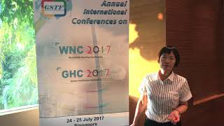 Dr. Susan Chow at GHC Conference 2017 by GSTF Singapore
