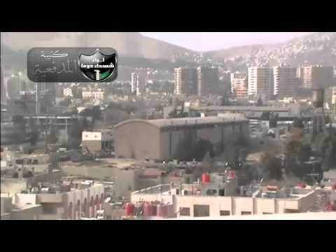 استهداف لواء شهداء دوما بقذائف الهاون رحبة الدبابات في حي القابون في مدينة دمشق