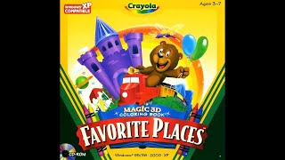 🖍️Crayola Magic 3D Coloring Book: Favorite Places (1999) [PC] longplay🏰🎨