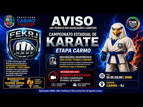 CAMPEONATO ESTADUAL DE KARATE | ETAPA CARMO-RJ