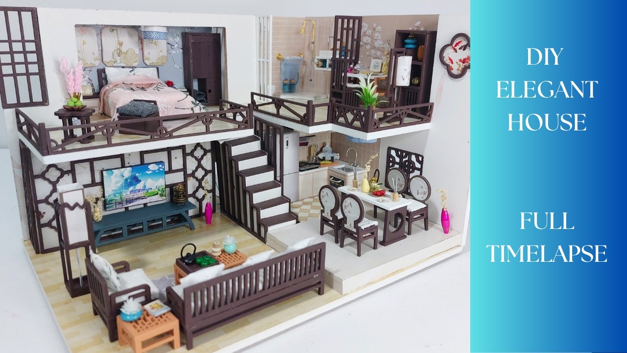 DIY Elegant House | Satisfying Miniature | Full Timelapse