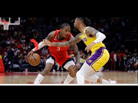 Los Angeles Lakers vs Houston Rockets Lakers No Anthony Davis 2022:23 NBA Season