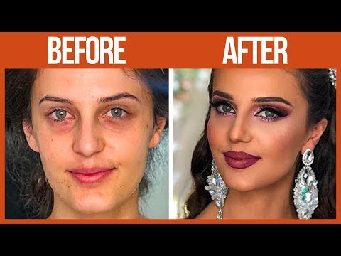 Булки преди и след грим