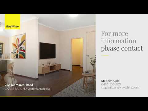 22A De Marchi Road, Cable Beach, WA 6726, 3 Bedrooms, 1 Bathrooms, House