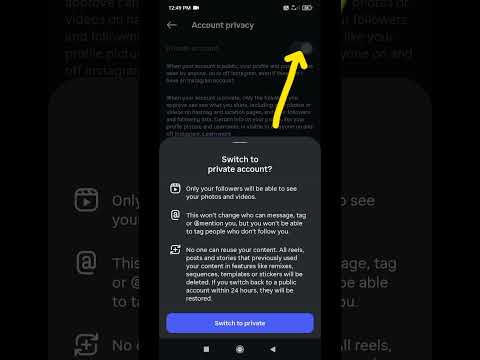instagram account ko private kaise kare 