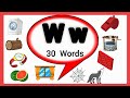 Letter W words for kids /Words start with letter w/w letter words/Alphabet w/w words/ w for words