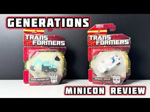 Transformers Generations Minicons Decepticon Pay-Load whom is incredible & Autobot Break-neck MEH