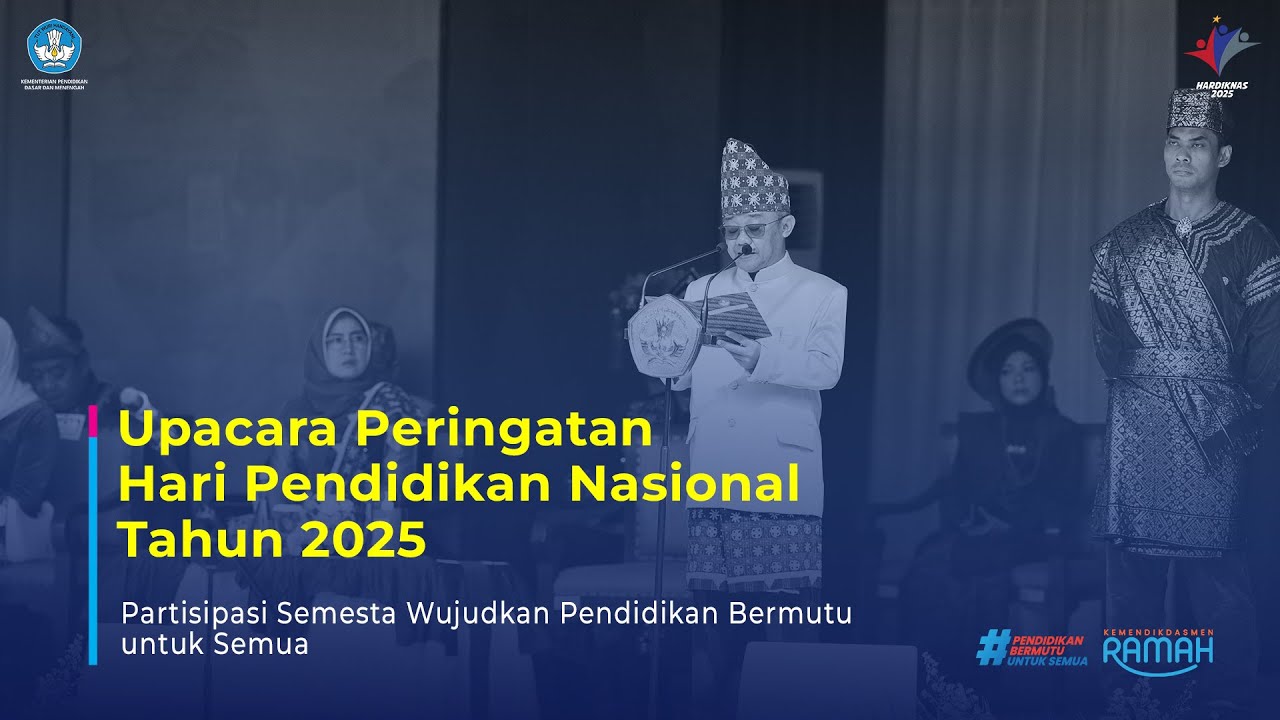 Isi Teks Pidato Mendikdasmen untuk Hardiknas 2025