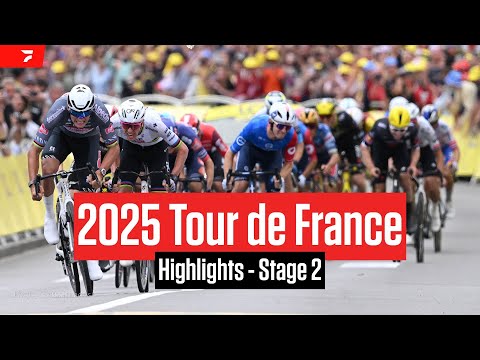 Tour de France 2025 Stage 2 Highlights