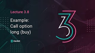 3.8 Trade example – Call option long (buy) - Deribit Options Course Basics