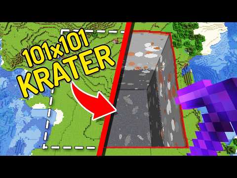 Why Did I Dug a Huge 101x101 Hole in Minecraft SMP?