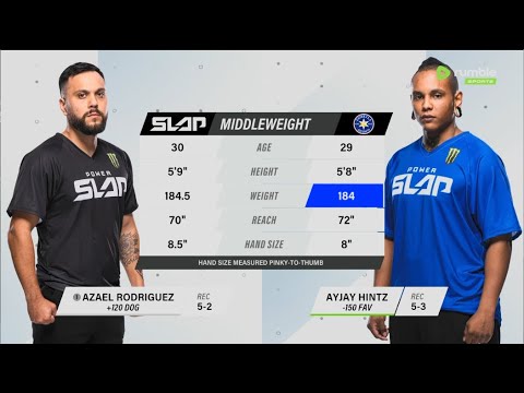 Azael Rodriguez vs Ayjay Hintz Full Match l Power Slap 7