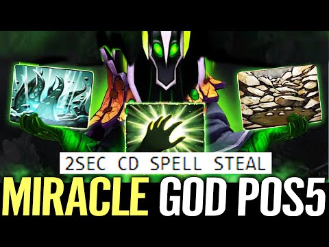 🔥 MIRACLE POS5 Rubick GOD — 2s CD Steal Spell RAVAGE + AVALANCHE 1250 AOE Stun Master Dota 2 Pro