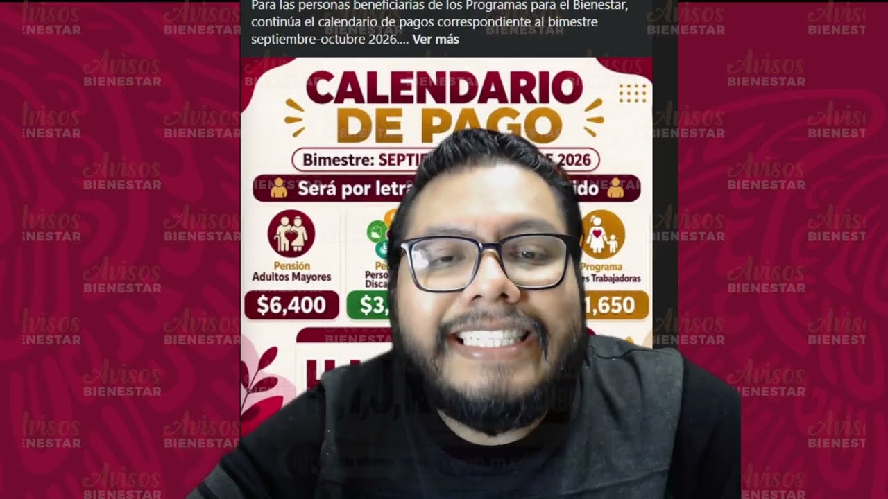 ¡HOY 10 DE SEPTIEMBRE! pago de la pensión bienestar adultos mayores con letra de apellido ?