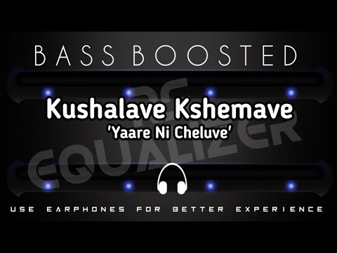 Kushalave Kshemave[bass boosted]!kannada [bass boosted]Songs!rs equalizer