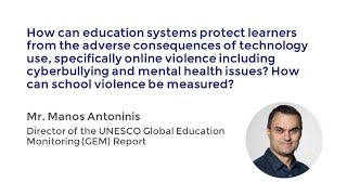 Webinar Violence and bullying prevention in school   Q5 Manos Antoninis