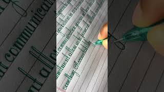 Modern calligraphy handwriting by  ball pen | Handwriting practice | #handwriting #youtubeshorts