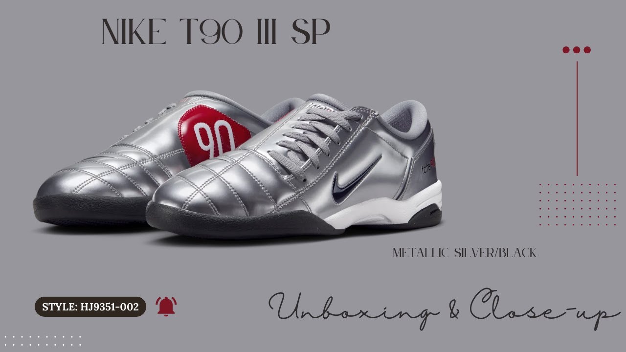 Nike Total 90 III SP HJ9351-002 Metallic Silver/Black