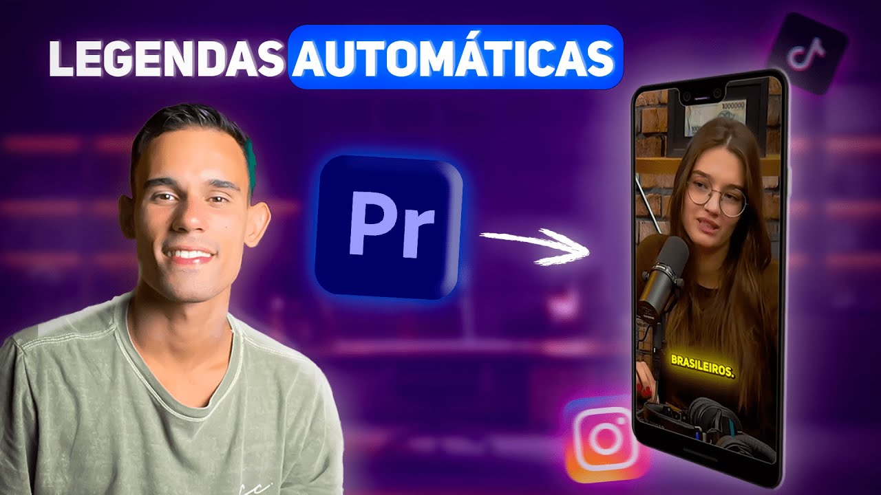 LEGENDAS AUTOMÁTICAS E ANIMADAS NO ADOBE PREMIERE (FÁCIL)