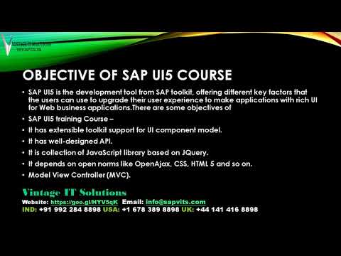 SAP UI5 VIDEO