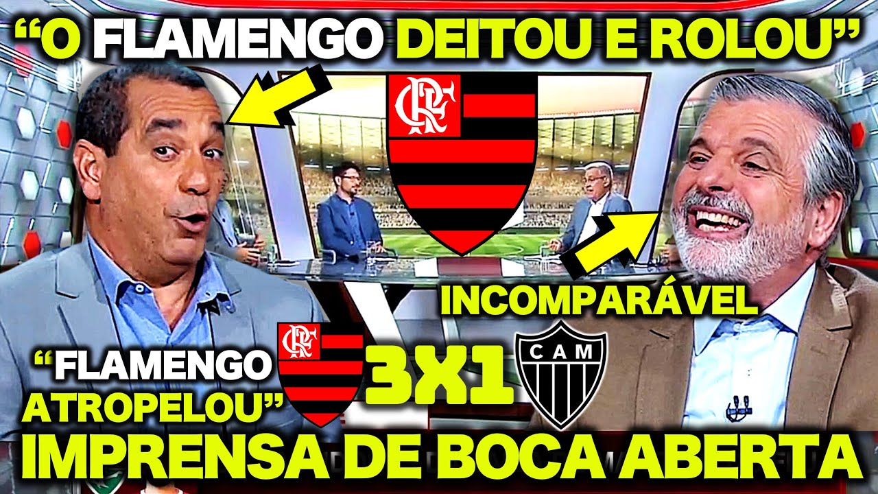 “O FLAMENGO DEITOU E ROLOU! FEZ O QUE QUIS !” ZINHO e PASCOAL FICAM de BOCA ABERTA com o FLAMENGO
