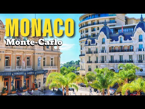 Monte Carlo, MONACO 4K Walking Tour in the Most Rich Country