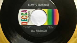 Always Remember , Bill Anderson , 1971