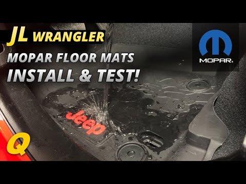 Mopar Jeep Wrangler JL All Weather Foor Mat Install and Test