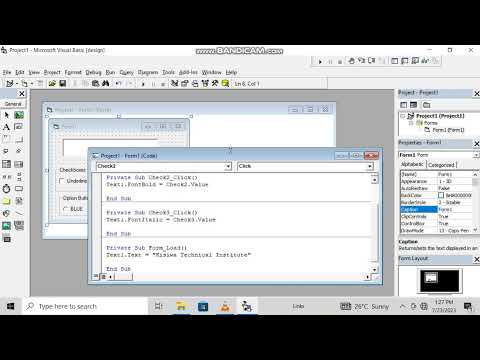 Visual Programmingoption Buttons