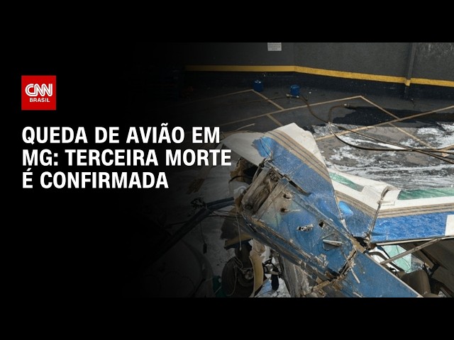 Morre terceira vítima do acidente aéreo em Belo Horizonte | CNN PRIME TIME