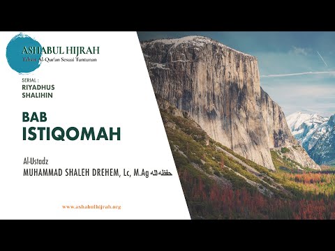 CHAPTER OF ISTIQOMAH, Hadith 1-2 | Riyadhus Shalihin