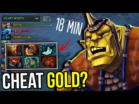 CHEAT GOLD?? - Achemist 18 Min Full Slot Items 1400 GPM by Waga 7.12 | Dota 2
