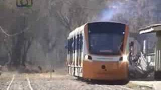 preview picture of video 'Ferrocentral (Tren de las Sierras) pasando por San Roque'