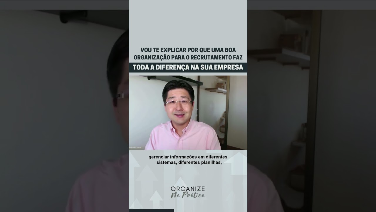 🔍 Neste vídeo, vou te mostrar por que uma boa organização é essencial para o processo de recrutament