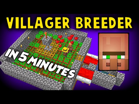 Auto Villager Breeder in 5 minute! [STILL works] [TUTORIAL]