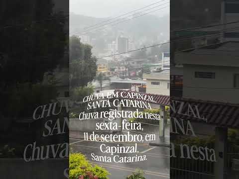 CHUVA EM CAPINZAL, SANTA CATARINAChuva registrada nesta sexta-feira, 11 de setembro
