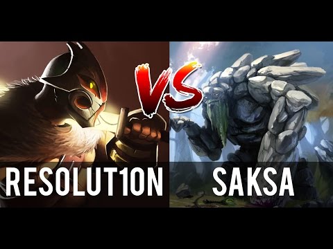 DC.Resolut1on [7401 MMR] Juggernaut Ultra Kill Vs DC.Saksa Tiny - Dota 2 Battle