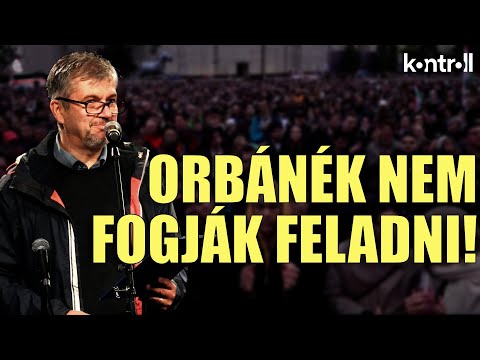 Hadházy Ákos beszéde a Kossuth téri tüntetésen