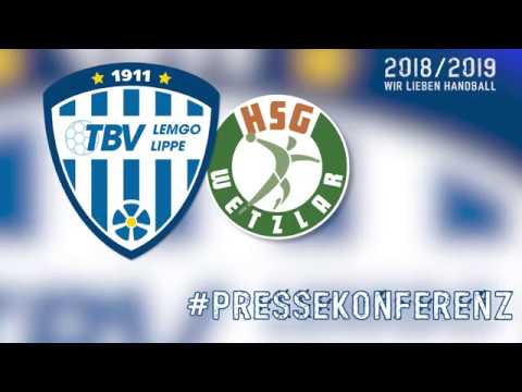 30.08.2018 TBV Lemgo Lippe gg. HSG Wetzlar - Pressekonferenz