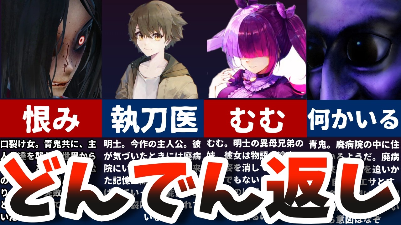 【青鬼】主人公の闇とは。勝手に戦えと話題の異世界シリーズ。口裂け女×青鬼を解説【ゆっくり解説】