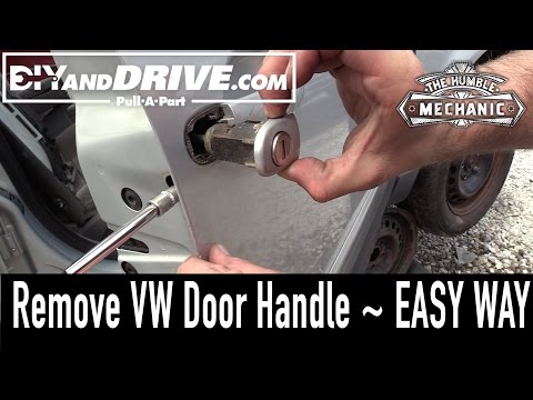 How To Remove A VW Door Handle ~ Salvage Yard Tips