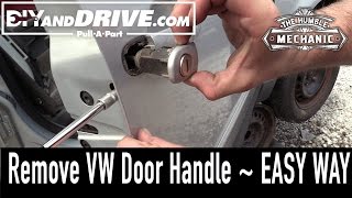 How To Remove A VW Door Handle ~ Salvage Yard Tips