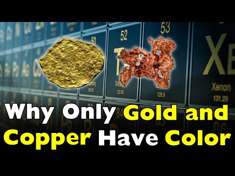 Part of a video titled Why Are Gold and Copper the Only Metals That Aren't Silver-Colored?