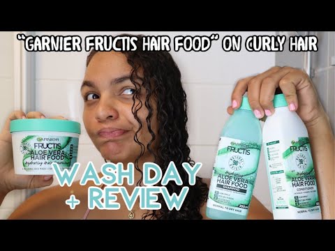 Garnier Fructis Hair Food Line Review + Wash Day
