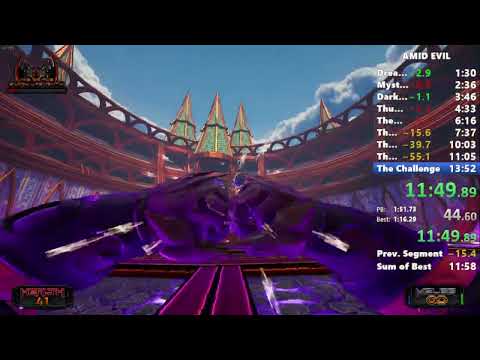 AMID EVIL The Black Labyrinth Speedrun in 12:24