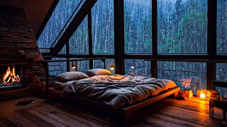 Rain Sounds and Thunder outside the window for deep sleep - Stormy night for beautiful dreams