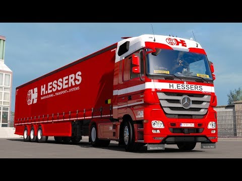 ETS2 1.32 open beta Mercedes Benz Actros MP3 Liege - Bourges