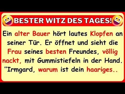 🤣 BEST JOKE OF THE DAY! An old farmer hears loud knocking at the door and sees his...