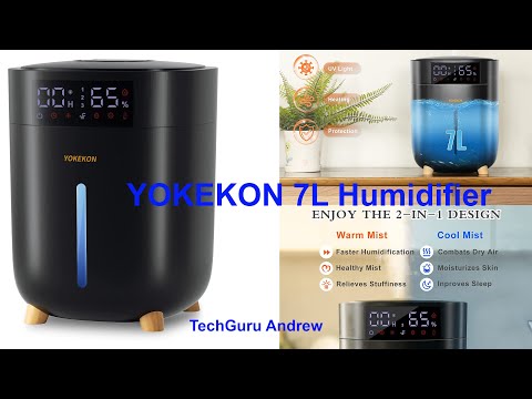 YOKEKON 7L Cool and Warm Mist Humidifier REVIEW